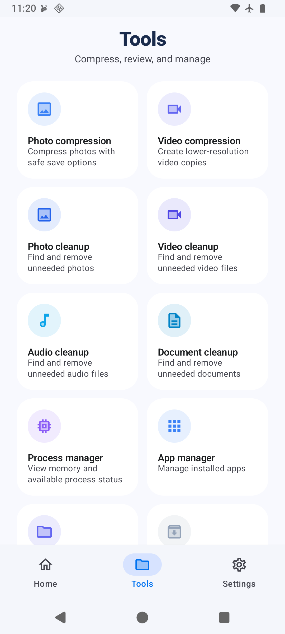 Storage Cleaner Pro One-Tap Clean Screen Mockup