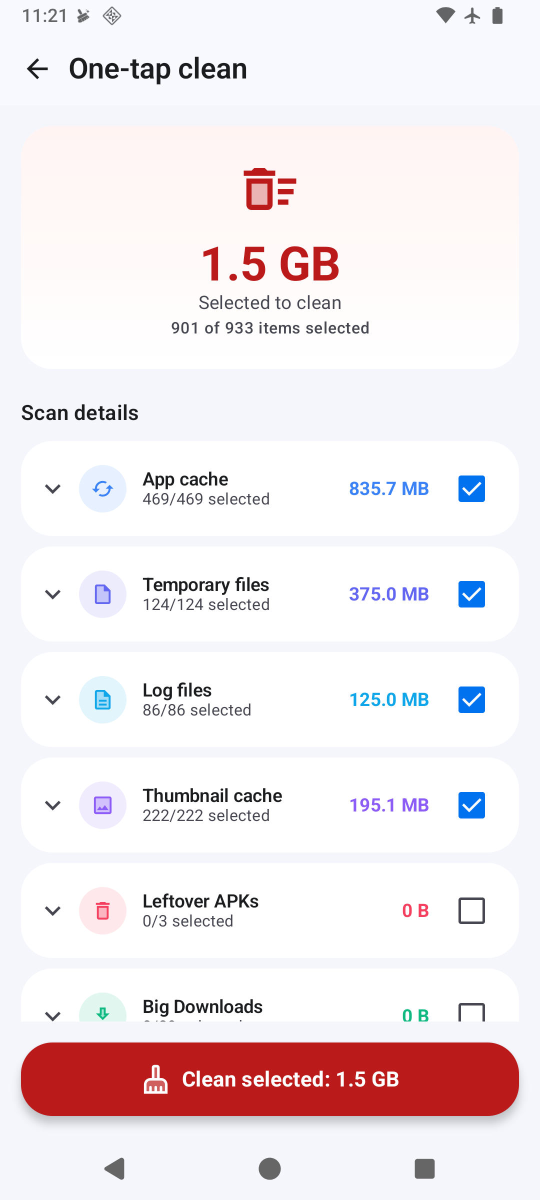 Storage Cleaner Pro Tools Screen Mockup